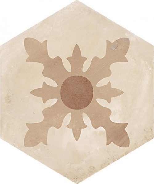 Marco Corona TERRA  Cardinale Esagone vers C Decor 25 x 21,6