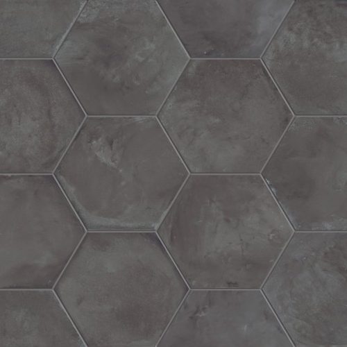 Marco Corona TERRA Nero esagona 25 x 21,6